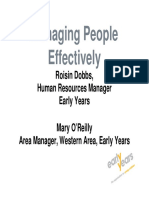 Managing People Effectively