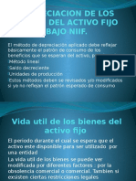 Depreciacion de Los Bienes Del Activo Fijo Bajo