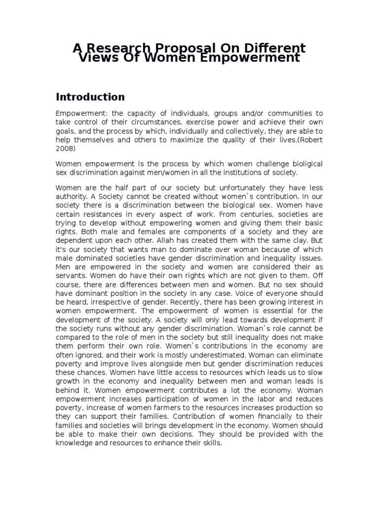 Project proposal on women's economic empowerment in nigeria pdf picture