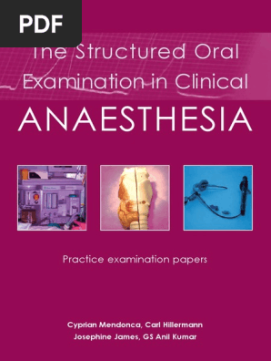 Structured Oral Examination In Clinical Anaesthesia Practice Ex N Kidney Heart