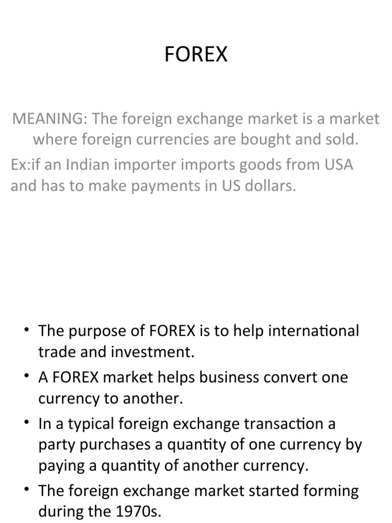 Forex Ppt - 