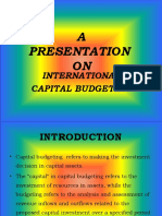 Intl. Capital Budgeting, Banshi