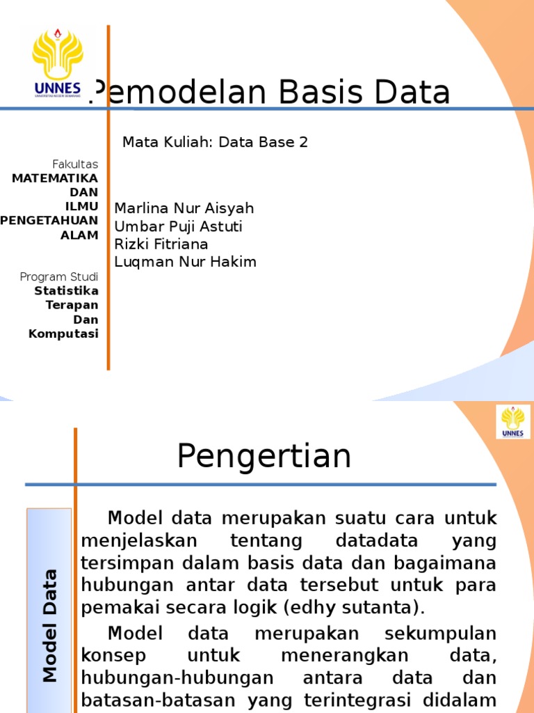 Pemodelan Data dalam Basis Data | PDF