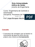 2013-2 Processos de Fabricação - Aula 12 - Torneamento