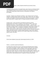 Encontro de Catequese - Semana Santa