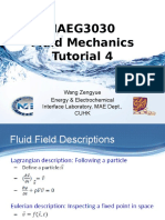 MAEG3030 Fluid Mechanics Tutorial 4: Wang Zengyue Energy & Electrochemical Interface Laboratory, MAE Dept., Cuhk