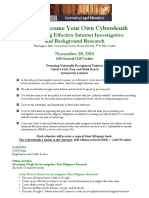 King County Bar Cybersleuth Internet Investigative Research CLE 2015