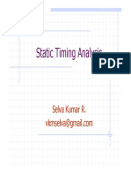 Static Timing Analysis Basics by Selva Kumar