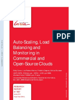 Auto-Scaling, L Oad Balancing and M Onitor Ing in Commercial and Open-Source Clouds