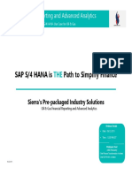 Sap S/4 Hana Is Path To Simplify Finance: Financial Reporting and Advanced Analytics