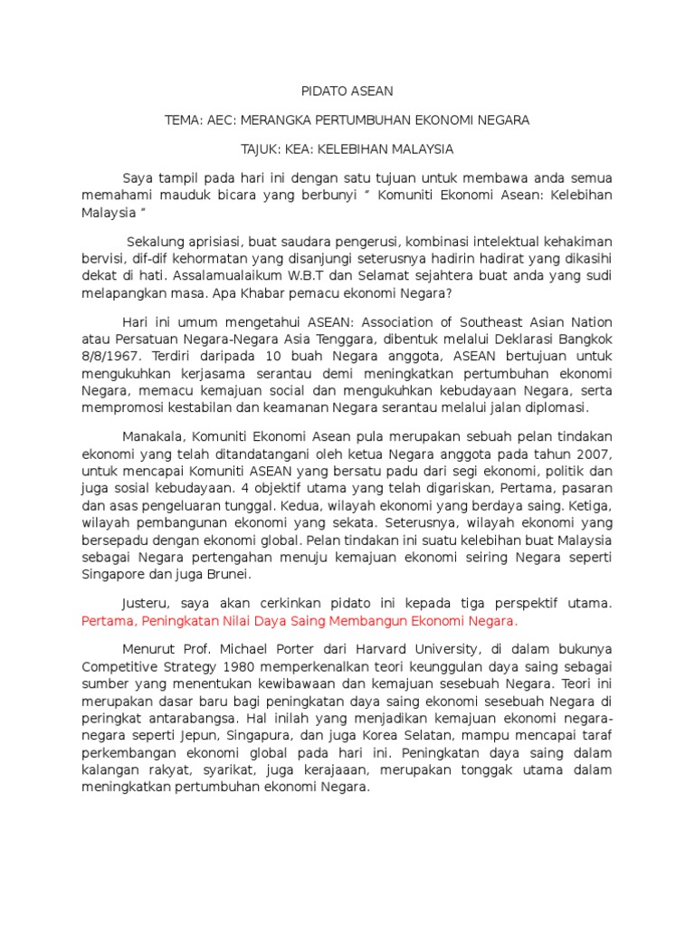 Contoh Teks Pidato