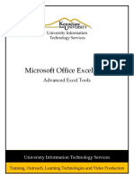 Excel 2013 Advanced Excel Tools Rev