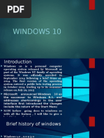 Presentation On Windows 10