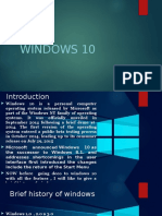 Presentation On Windows 10