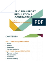 Public Transport Regulation & Contracting: Eric Trel Johannesburg 10 October 2014