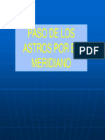 Paso de Los Astros Por El Meridiano Superior