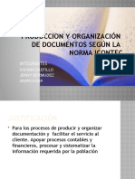 Produccion y Organización de Documentos Según La Norma