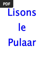 Cours de Pulaar : Alphabet et Dialectes | PDF | Linguistique | Phonétique