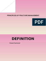 Pricple of Closed Fracture Mngement