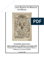 Libros Impresos en México en El Siglo XVI