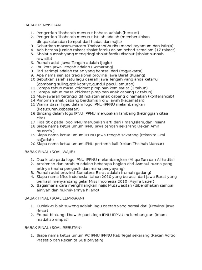 Soal Lcc 1