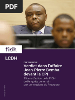 Verdict dans l’affaire Jean-Pierre Bemba devant la CPI