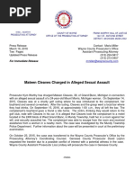 Mateen Cleaves Charged in Alleged Sexual Assault