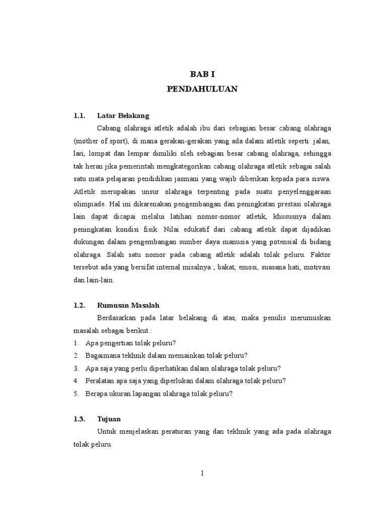 Makalah Tolak Peluru