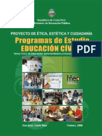 Programas de Educación Cívic. Actuales