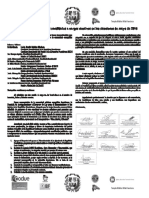 Carta Pública Dirigida A Los Candidatos A Cargos Electivos en Las Elecciones de Mayo 2016