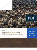 Impunidad uniformada en México (HRW)