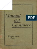 1924 Manual Del Cantinero