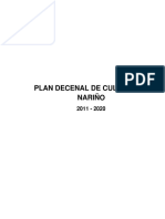 Plan Decenal de Cultura de Nariño - 2011-2020 - Pasto PDF