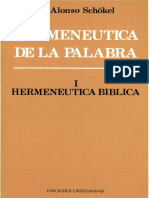 Hermeneutica de La Palabra. Hermeneutica Biblica 1 - Cristiandad 1987
