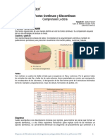 Textos Continuos y Discontinuos Comprensión Lectora