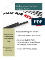 Undergrad Program Review Flyer