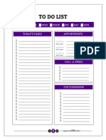 To Do List Printable