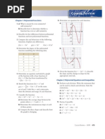 Course Review: Chapter 1 Polynomial Functions