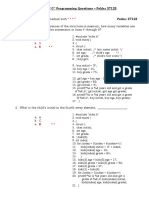 Adv C Programming Questions