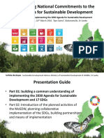 Implementing The National Commitments To 2030 Agenda For Sustainable Development