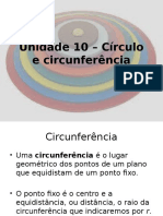 Unidade 10 - Círculo e Circunferência