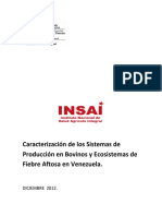 Caracterización Sistemas de Producción y Ecosistemas de f.a. Venezuela 2013.