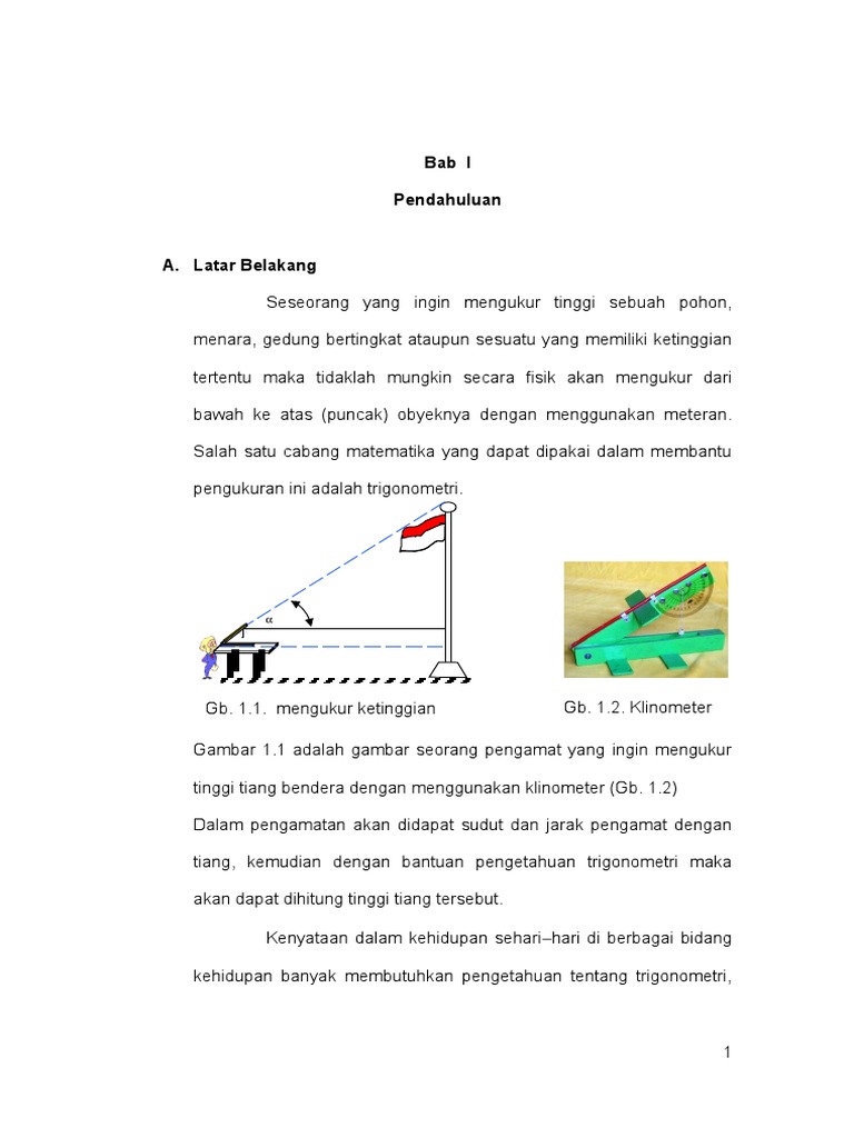Contoh Soal Cara Mengukur Tiang Bendera Dengan