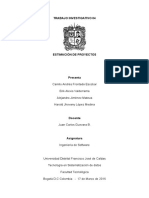 Trabajo Investigativo 04-Estimacion de Proyectos