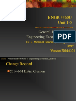 ENGR 3360U Unit 1-5: General Introduction To Engineering Economic Analysis