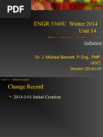 ENGR 3360U Winter 2014 Unit 14: Inflation