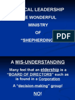 Biblical Leadership: The Wonderful Ministry OF "Shepherding"