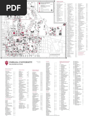 Indiana University Map Pdf Iu Campus Map | Pdf | Indiana University Bloomington | Student Organizations