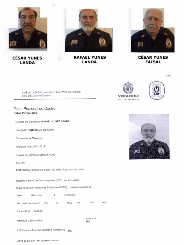 Héctor Yunes: los parientes policías, el IPAX, las armas