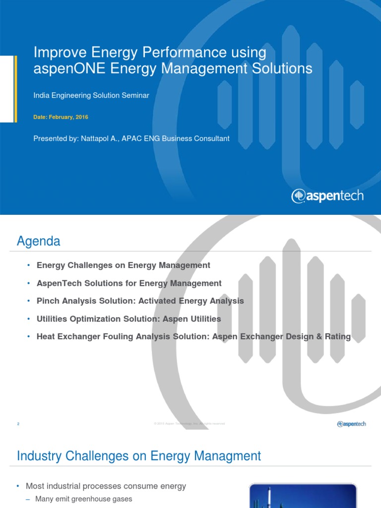 09 - Improve Energy Performance Using AspenONE Energy Management ...